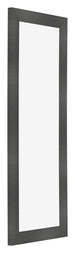 Cadre Photo 37 5x98cm Noir Argent Poli MDF Pisa De Face Oblique | Yourdecoration.fr