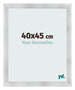 Cadre Photo 40x45cm Aluminium Brosse MDF Pisa De Face Mesure | Yourdecoration.fr