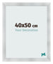 Cadre Photo 40x50cm Aluminium Brosse MDF Pisa De Face Mesure | Yourdecoration.fr