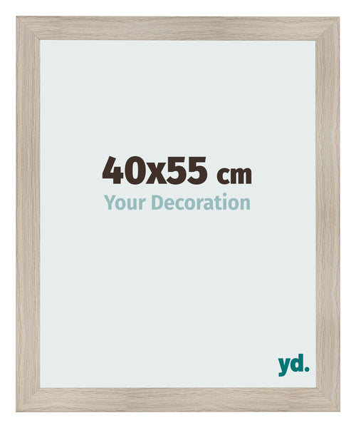 Cadre Photo 40x55cm Chene Rustique MDF Pisa De Face Mesure | Yourdecoration.fr