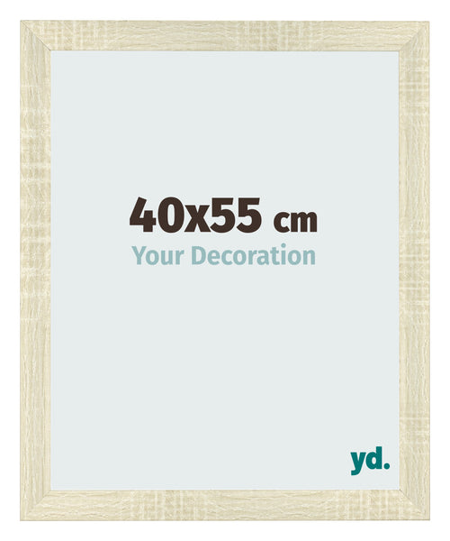 Cadre Photo 40x55cm Chene Sonoma MDF Pisa De Face Mesure | Yourdecoration.fr