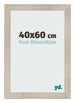 Cadre Photo 40x60cm Chene Rustique MDF Pisa De Face Mesure | Yourdecoration.fr