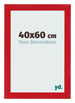 Cadre Photo 40x60cm Rouge MDF Pisa De Face Mesure | Yourdecoration.fr