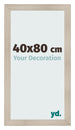 Cadre Photo 40x80cm Chene Rustique MDF Pisa De Face Mesure | Yourdecoration.fr