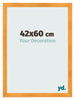 Cadre Photo 42x60cm Orange MDF Pisa De Face Mesure | Yourdecoration.fr