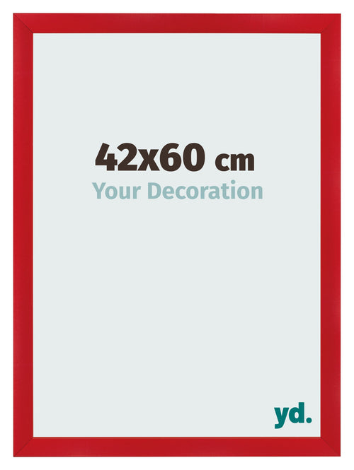 Cadre Photo 42x60cm Rouge MDF Pisa De Face Mesure | Yourdecoration.fr