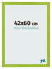 Cadre Photo 42x60cm Vert MDF Pisa De Face Mesure | Yourdecoration.fr