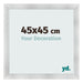 Cadre Photo 45x45cm Aluminium Brosse MDF Pisa De Face Mesure | Yourdecoration.fr