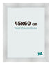 Cadre Photo 45x60cm Aluminium Brosse MDF Pisa De Face Mesure | Yourdecoration.fr