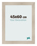 Cadre Photo 45x60cm Chene Rustique MDF Pisa De Face Mesure | Yourdecoration.fr