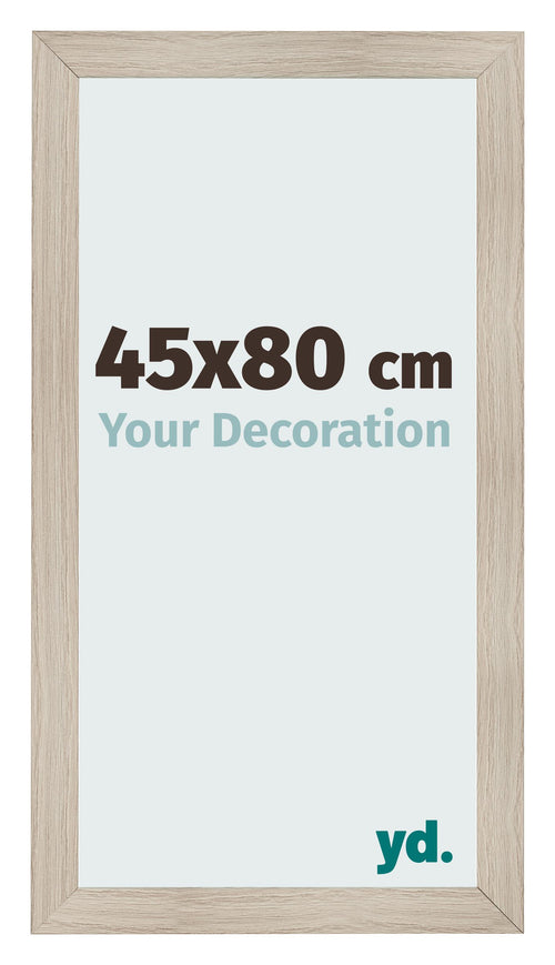 Cadre Photo 45x80cm Chene Rustique MDF Pisa De Face Mesure | Yourdecoration.fr