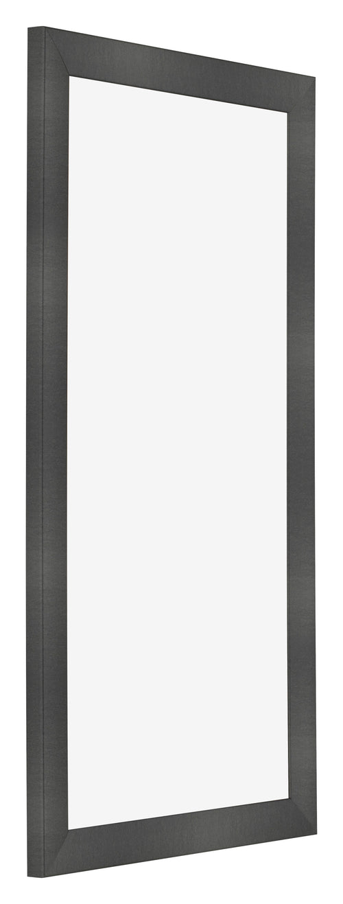 Cadre Photo 45x80cm Noir Argent Poli MDF Pisa De Face Oblique | Yourdecoration.fr