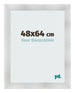 Cadre Photo 48x64cm Aluminium Brosse MDF Pisa De Face Mesure | Yourdecoration.fr