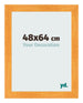 Cadre Photo 48x64cm Orange MDF Pisa De Face Mesure | Yourdecoration.fr