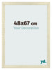 Cadre Photo 48x67cm Chene Sonoma MDF Pisa De Face Mesure | Yourdecoration.fr