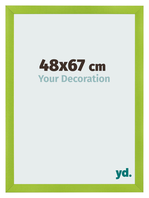 Cadre Photo 48x67cm Vert MDF Pisa De Face Mesure | Yourdecoration.fr