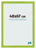 Cadre Photo 48x67cm Vert MDF Pisa De Face Mesure | Yourdecoration.fr