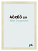 Cadre Photo 48x68cm Chene Sonoma MDF Pisa De Face Mesure | Yourdecoration.fr