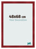 Cadre Photo 48x68cm Vin Rouge Patine MDF Pisa De Face Mesure | Yourdecoration.fr