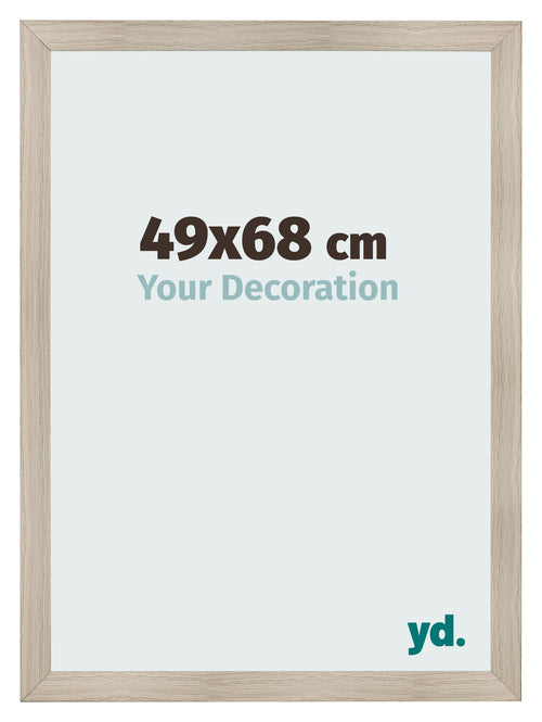 Cadre Photo 49x68cm Chene Rustique MDF Pisa De Face Mesure | Yourdecoration.fr