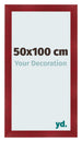 Cadre Photo 50x100cm Vin Rouge Patine MDF Pisa De Face Mesure | Yourdecoration.fr