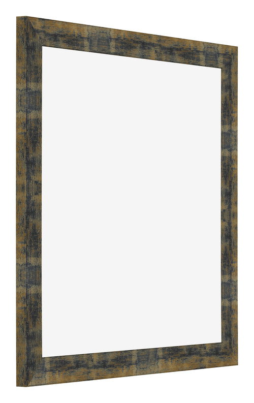 Cadre Photo 50x50cm Bleu Or Melange MDF Pisa De Face Oblique | Yourdecoration.fr