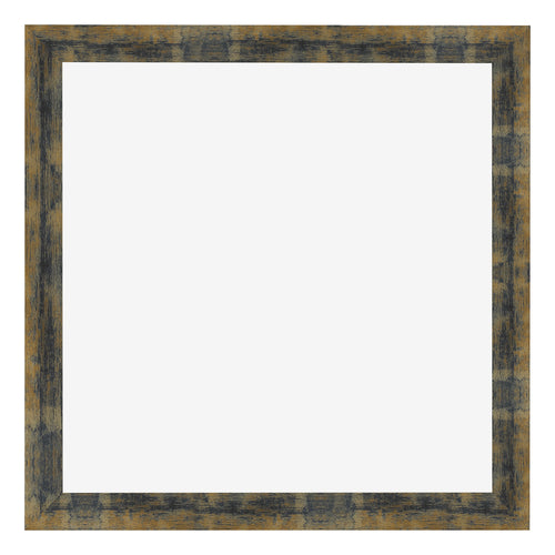 Cadre Photo 50x50cm Bleu Or Melange MDF Pisa De Face | Yourdecoration.fr