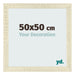 Cadre Photo 50x50cm Chene Sonoma MDF Pisa De Face Mesure | Yourdecoration.fr