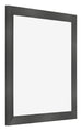 Cadre Photo 50x50cm Noir Argent Poli MDF Pisa De Face Oblique | Yourdecoration.fr