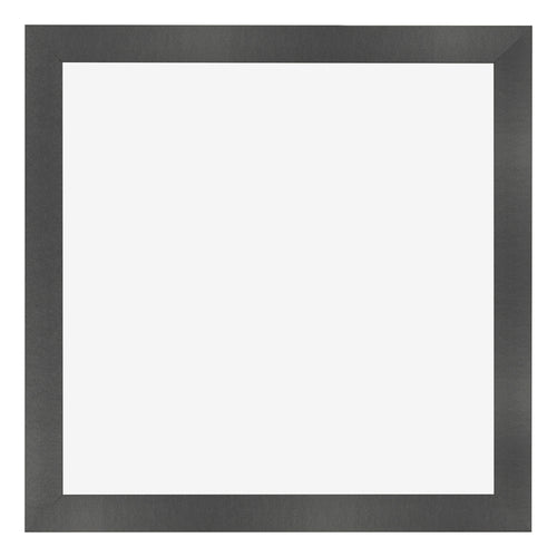 Cadre Photo 50x50cm Noir Argent Poli MDF Pisa De Face | Yourdecoration.fr