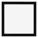 Cadre Photo 50x50cm Noir Argent Poli MDF Pisa De Face | Yourdecoration.fr
