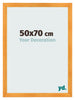 Cadre Photo 50x70cm Orange MDF Pisa De Face Mesure | Yourdecoration.fr
