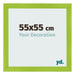Cadre Photo 55x55cm Vert MDF Pisa De Face Mesure | Yourdecoration.fr