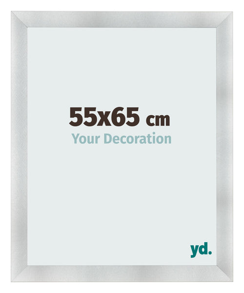 Cadre Photo 55x65cm Aluminium Brosse MDF Pisa De Face Mesure | Yourdecoration.fr