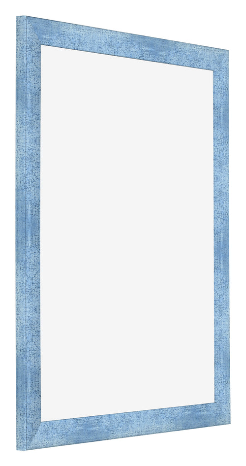 Cadre Photo 55x65cm Bleu Brillant Patine MDF Pisa De Face Oblique | Yourdecoration.fr