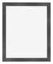 Cadre Photo 55x65cm Noir Argent Poli MDF Pisa De Face | Yourdecoration.fr