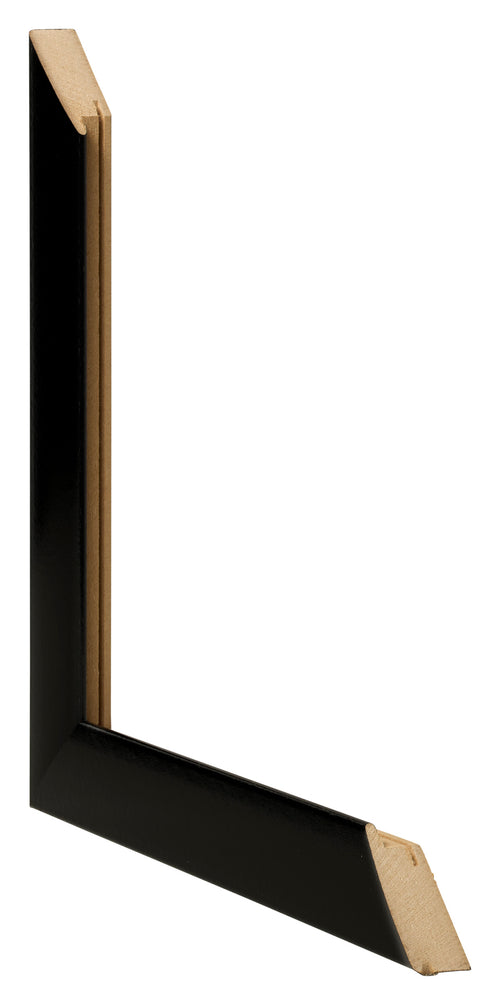 Cadre Photo 55x65cm Noir Argent Poli MDF Pisa Detail Intersection | Yourdecoration.fr