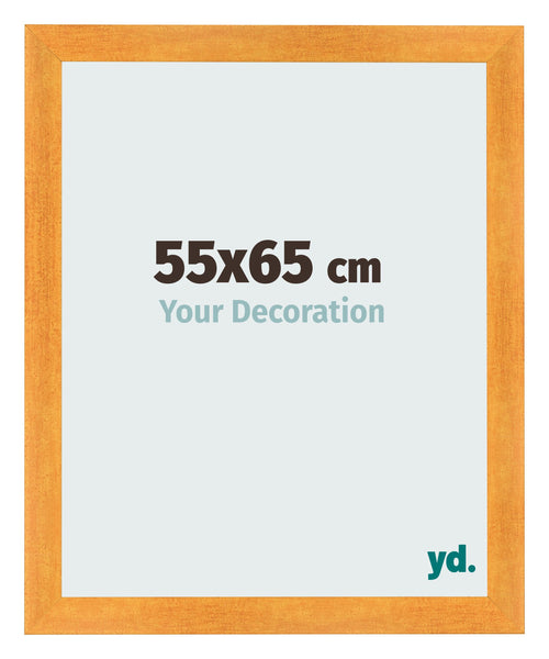 Cadre Photo 55x65cm Orange MDF Pisa De Face Mesure | Yourdecoration.fr