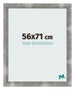 Cadre Photo 56x71cm Metal Vintage MDF Pisa De Face Mesure | Yourdecoration.fr