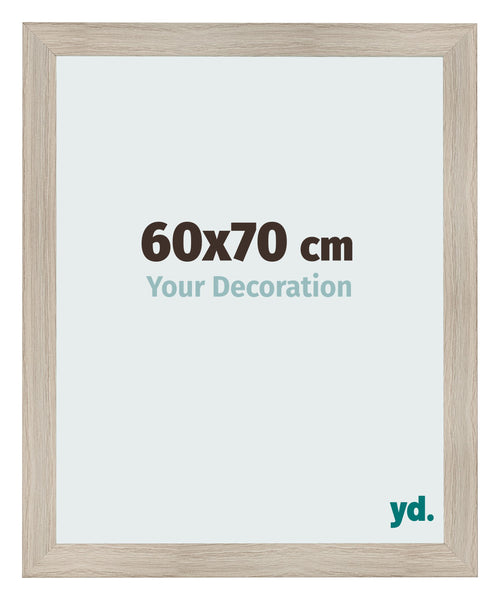 Cadre Photo 60x70cm Chene Rustique MDF Pisa De Face Mesure | Yourdecoration.fr