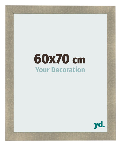 Cadre Photo 60x70cm Or Vintage MDF Pisa De Face Mesure | Yourdecoration.fr