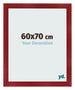 Cadre Photo 60x70cm Vin Rouge Patine MDF Pisa De Face Mesure | Yourdecoration.fr