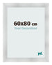 Cadre Photo 60x80cm Aluminium Brosse MDF Pisa De Face Mesure | Yourdecoration.fr