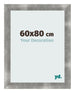 Cadre Photo 60x80cm Metal Vintage MDF Pisa De Face Mesure | Yourdecoration.fr