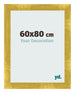 Cadre Photo 60x80cm Or Vintage MDF Pisa De Face Mesure | Yourdecoration.fr