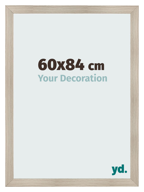 Cadre Photo 60x84cm Chene Rustique MDF Pisa De Face Mesure | Yourdecoration.fr