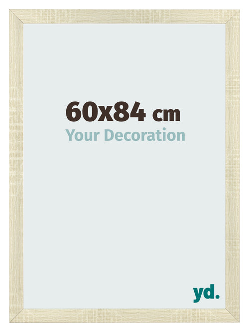 Cadre Photo 60x84cm Chene Sonoma MDF Pisa De Face Mesure | Yourdecoration.fr