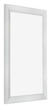 Cadre Photo 60x90cm Argent Noir Patine MDF Pisa De Face Oblique | Yourdecoration.fr