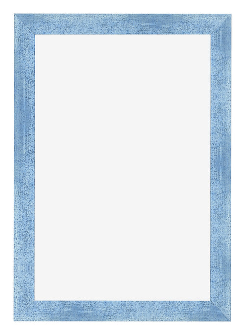 Cadre Photo 60x90cm Bleu Brillant Patine MDF Pisa De Face | Yourdecoration.fr
