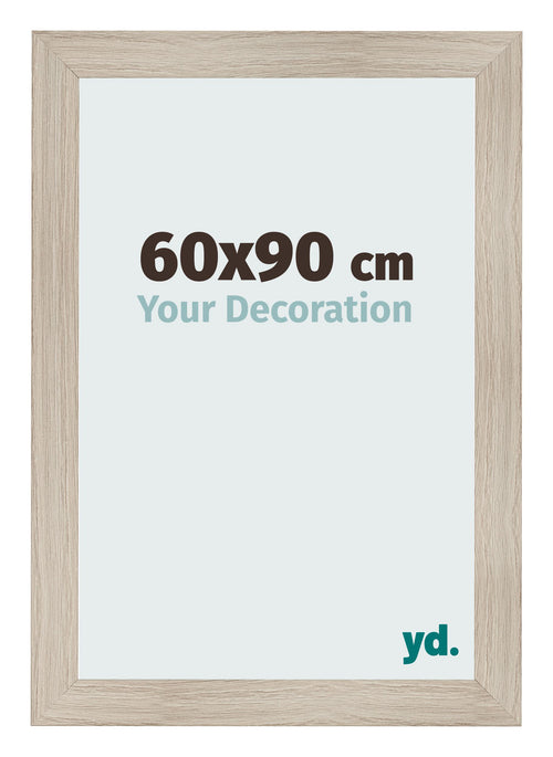 Cadre Photo 60x90cm Chene Rustique MDF Pisa De Face Mesure | Yourdecoration.fr